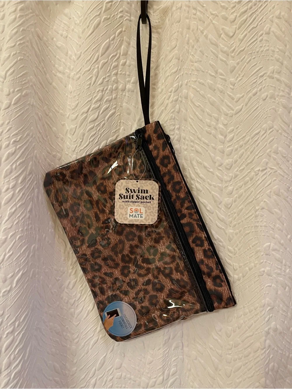Sol Mate Leopard Print Swim Suit Sack - NWT **